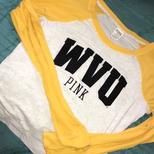 Victoria’s Secret pink WVU long sleeve shirt